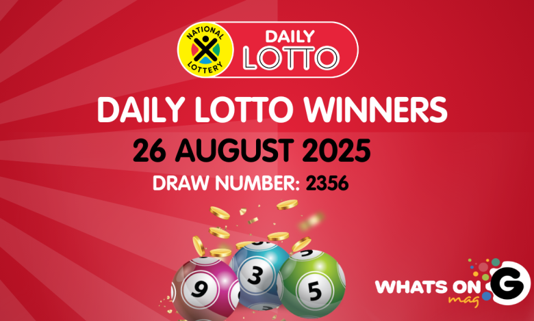 Congratulations to the Daily Lotto Winners for 26/08/2025