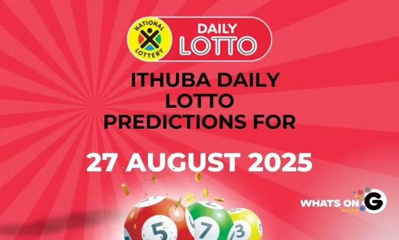 Ithuba Daily Lotto Predictions For 27/08/2025