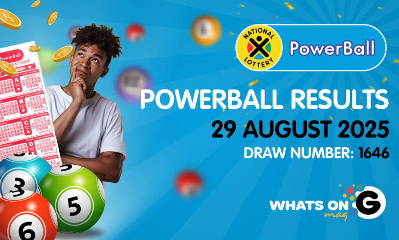 Ithuba Powerball Results for 29 August 2025