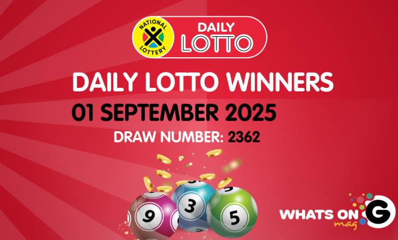 Congratulations to the Daily Lotto Winners for 01/09/2025