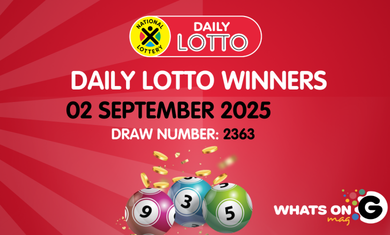 Congratulations to the Daily Lotto Winners for 02/09/2025