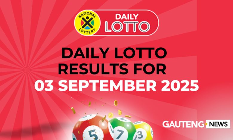 Ithuba Daily Lotto Results for 03/09/2025