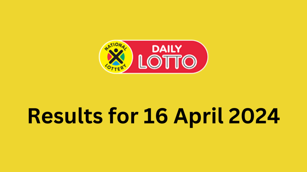 daily lotto results for 16 april