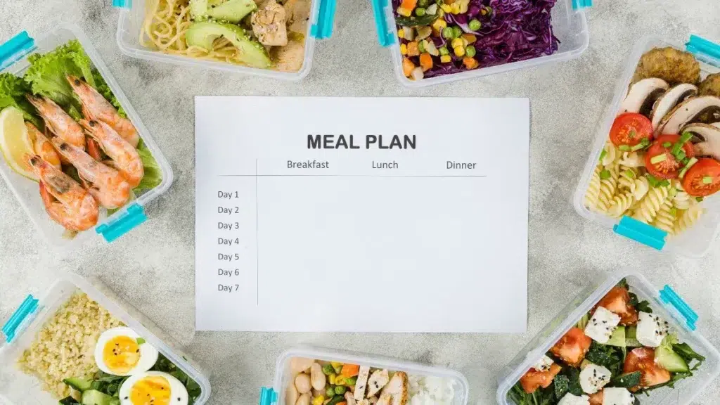 Meal plan for grocery shopping