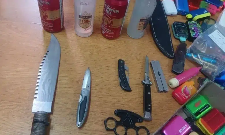 Contraband found at Hoërskool De Anker, Brakpan High school