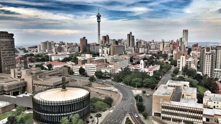 City of Johannesburg Aerial View