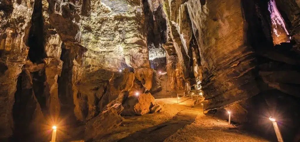 An ambiently lit photograph of the Cradle of Humankind in South Africa.