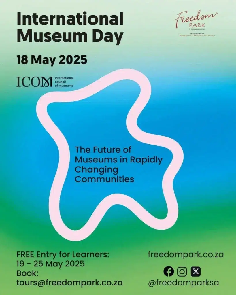 International Museum Day poster for Freedom Park Museum Tour