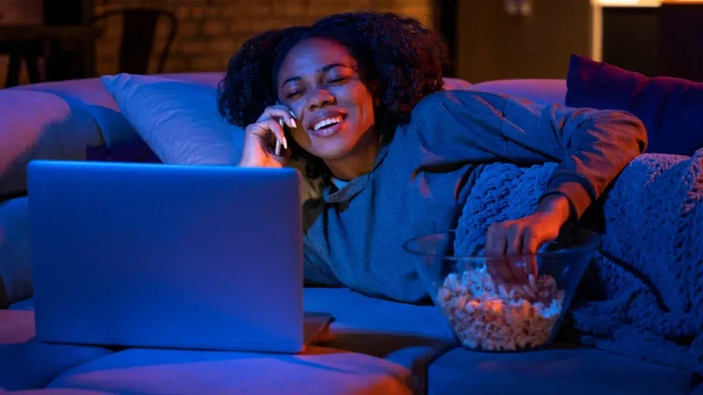 Streaming Lady with Popcoorn - The Best DStv Alternatives in South Africa: Affordable and Diverse Streaming Options