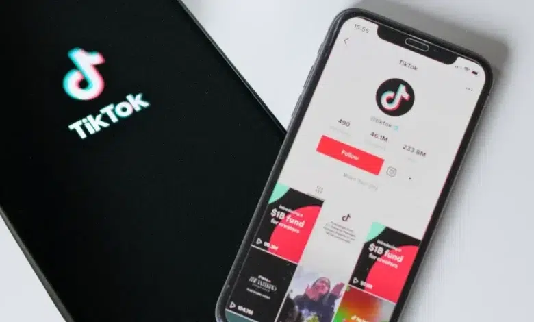 TikTok app on phone