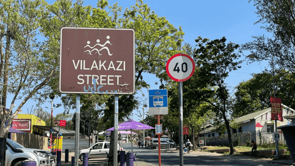 Street sign of Vilakazi Street in Soweto