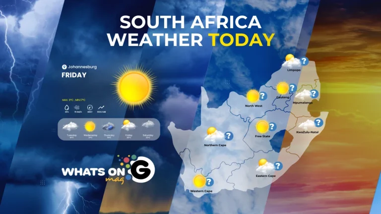 Whats on G Weather Centre - Friday - Today's Weather Forecast