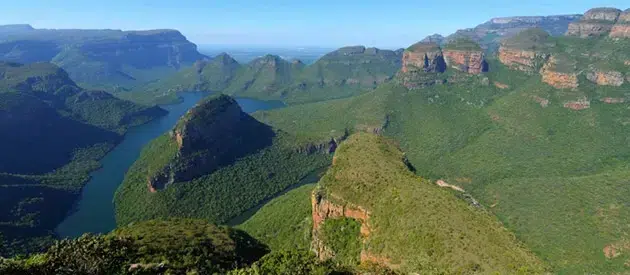 A scenic photograph of the mountainous Panorama Route in Mpumalanga, South Africa.