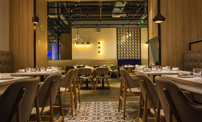 Interior of Marble Restaurant in Rosebank, Johannesburg – one of the best restaurants in Gauteng, known for its open-fire cooking and skyline views.