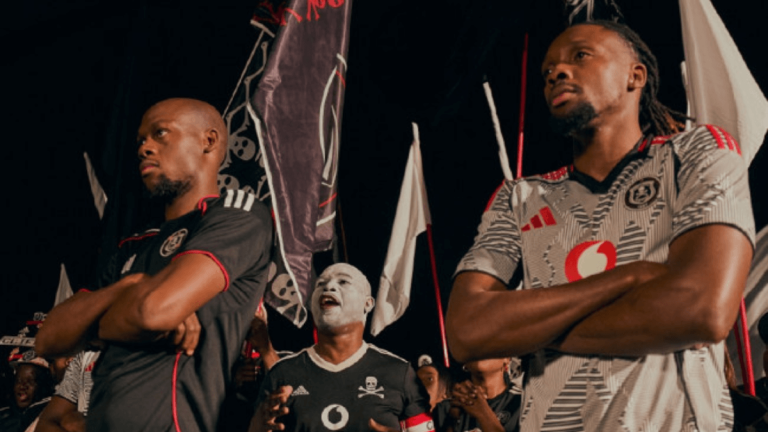 Orlando Pirates Home and Away football kits by adidas