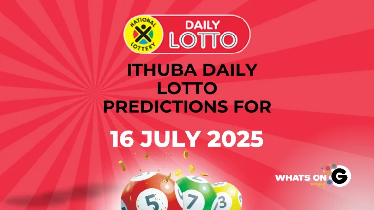 Ithuba Daily Lotto Predictions For 16/07/2025