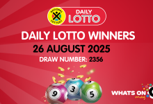 Congratulations to the Daily Lotto Winners for 26/08/2025
