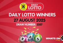 Congratulations to the Daily Lotto Winners for 27/08/2025