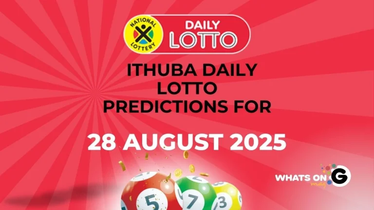Ithuba Daily Lotto Predictions for 28/08/2025