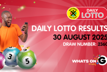 Ithuba Daily Lotto Results for 30 August 2025