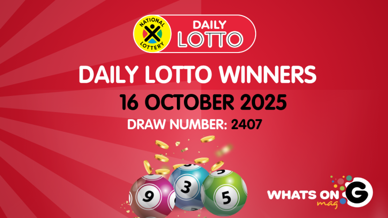 Congratulations to the Daily Lotto Winners for 16 October 2025