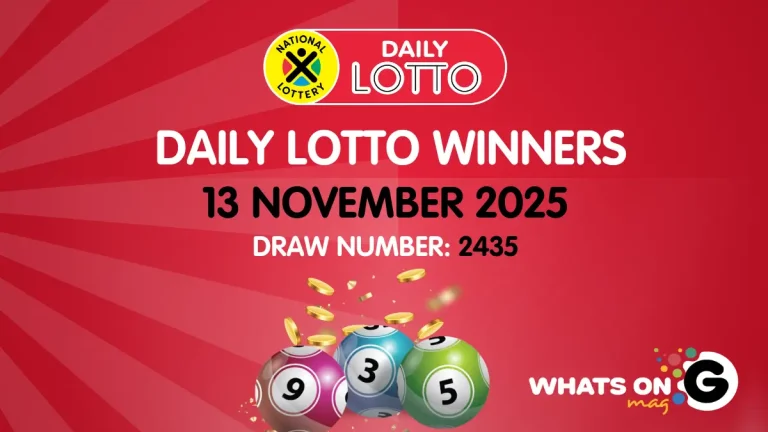 Congratulations to the Daily Lotto Winners for 13/11/2025