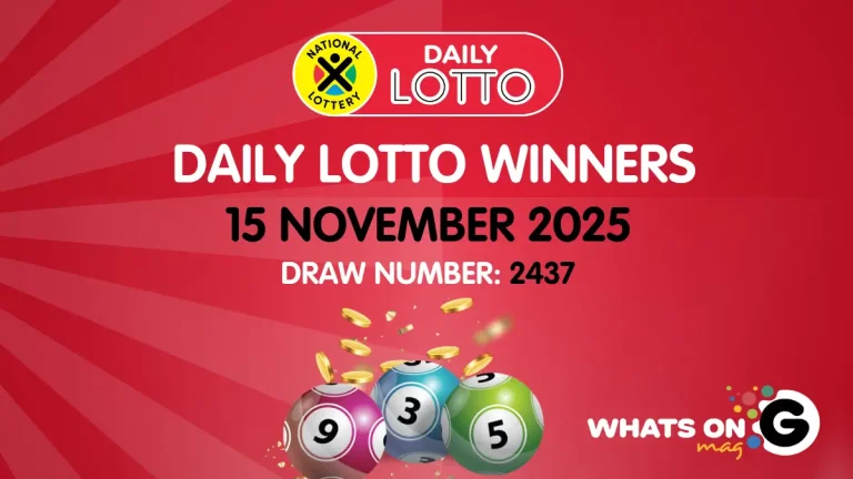 Congratulations to the Daily Lotto Winners for 15/11/2025