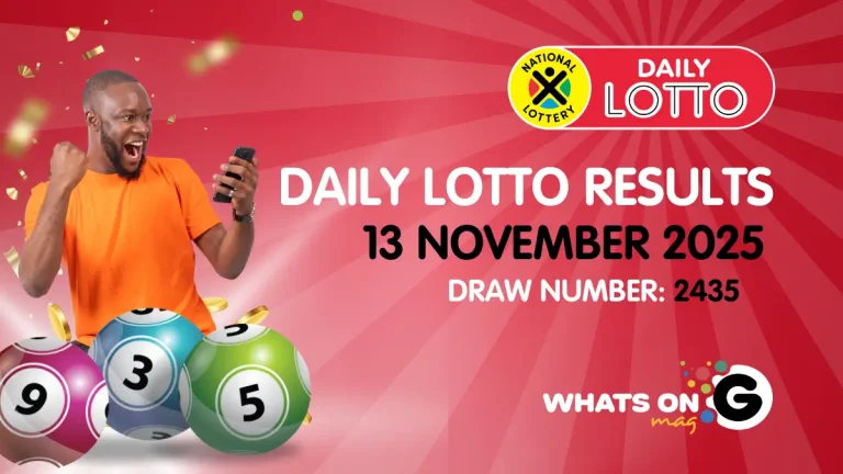 Ithuba Daily Lotto Results for 13/11/2025