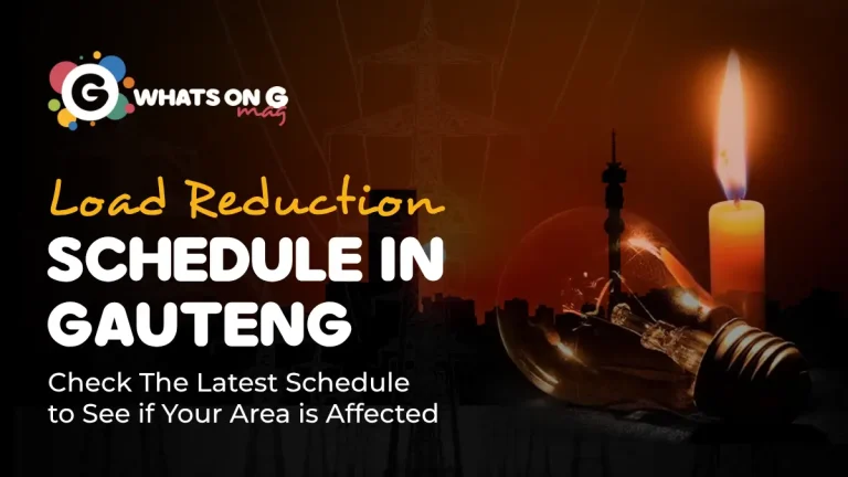 Load Reduction Schedule: What Gauteng Residents Need to Know This Week (10–16 November 2025)